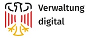 Logo von Verwaltung Digital - Deutschlands digitale Plattform mit Erläuterungen zur §34c GewO-Lizenz